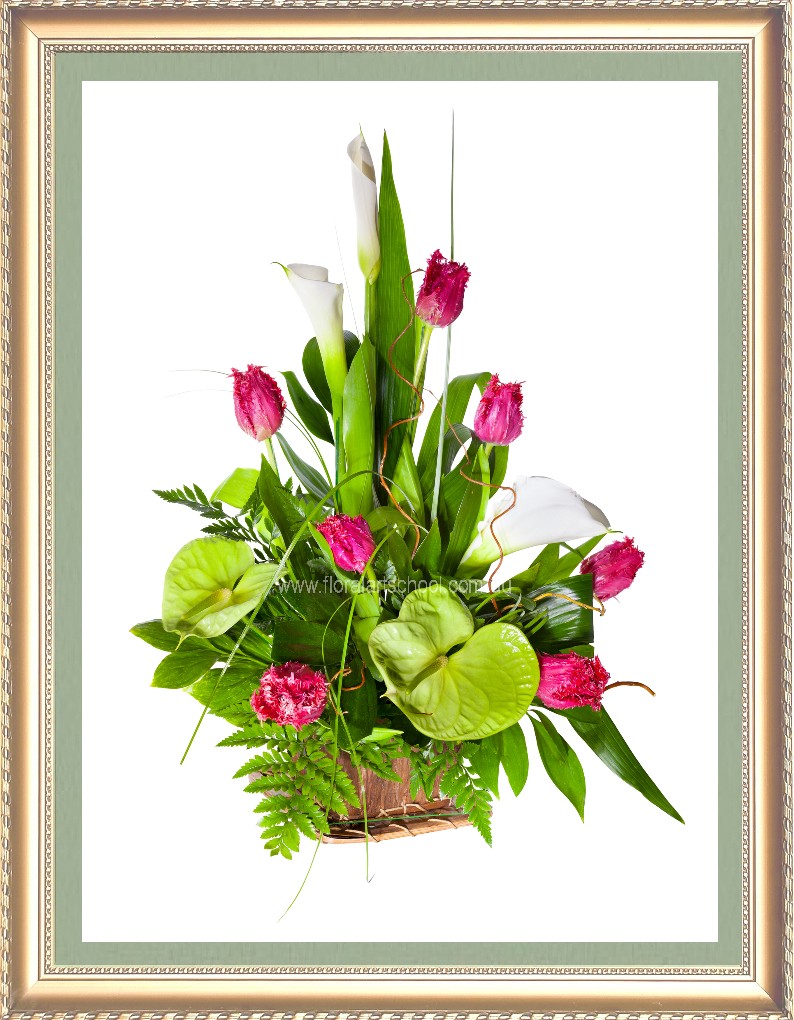 Floristry School flower arranging, floristry distance learning