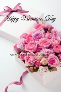 Happy Valentines Day floral design