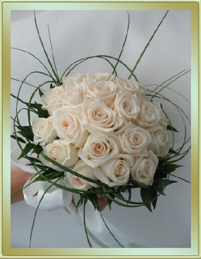 bridal bouquet featuring roses